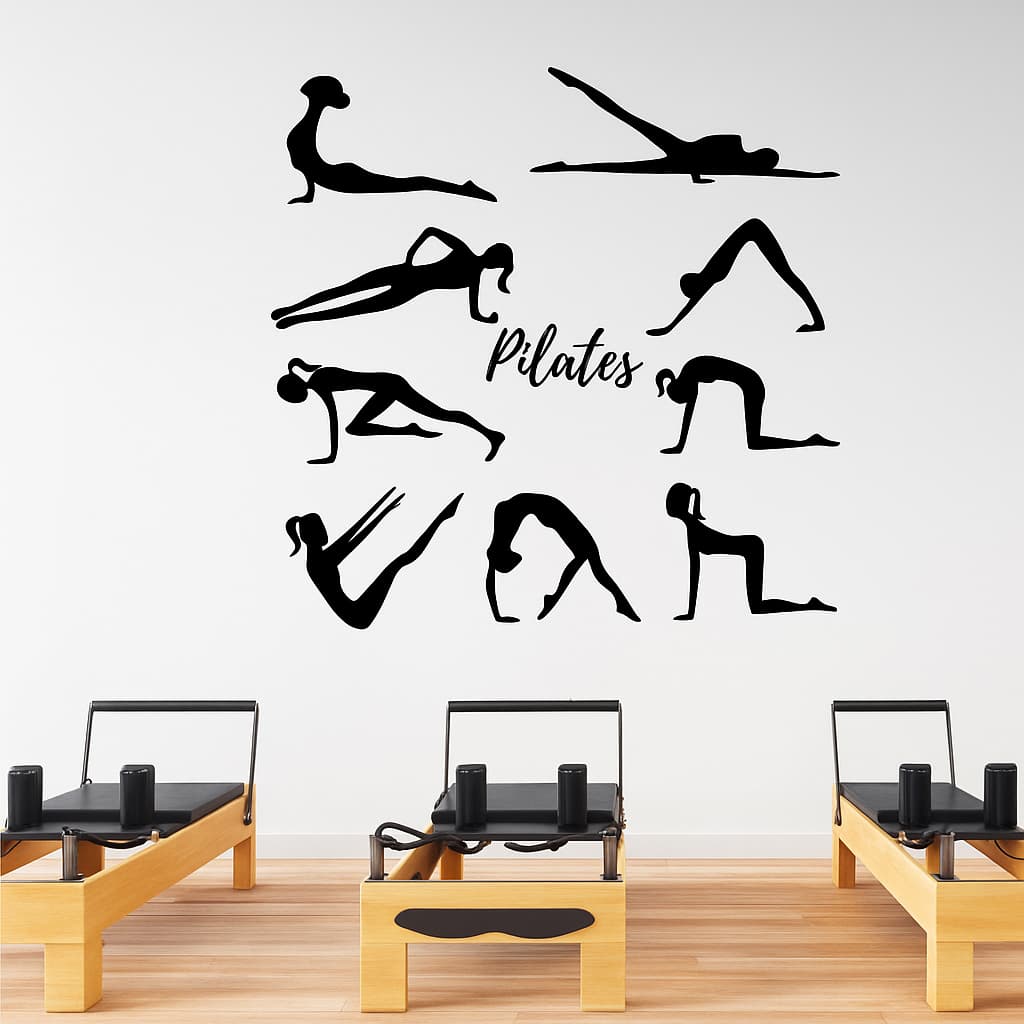 Adesivo Decorativo Posicionamentos Pilates