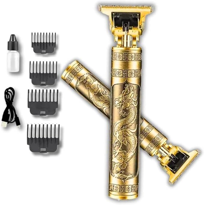 Máquina De Barbear Profissional Premium Ultra Afiada Bivolt Dragão