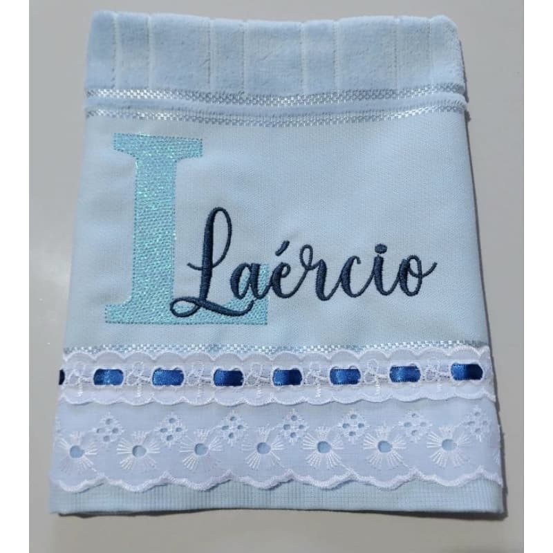 Toalha de lavabo infantil bordada nome sobreposto toalha de mão toalha escolar