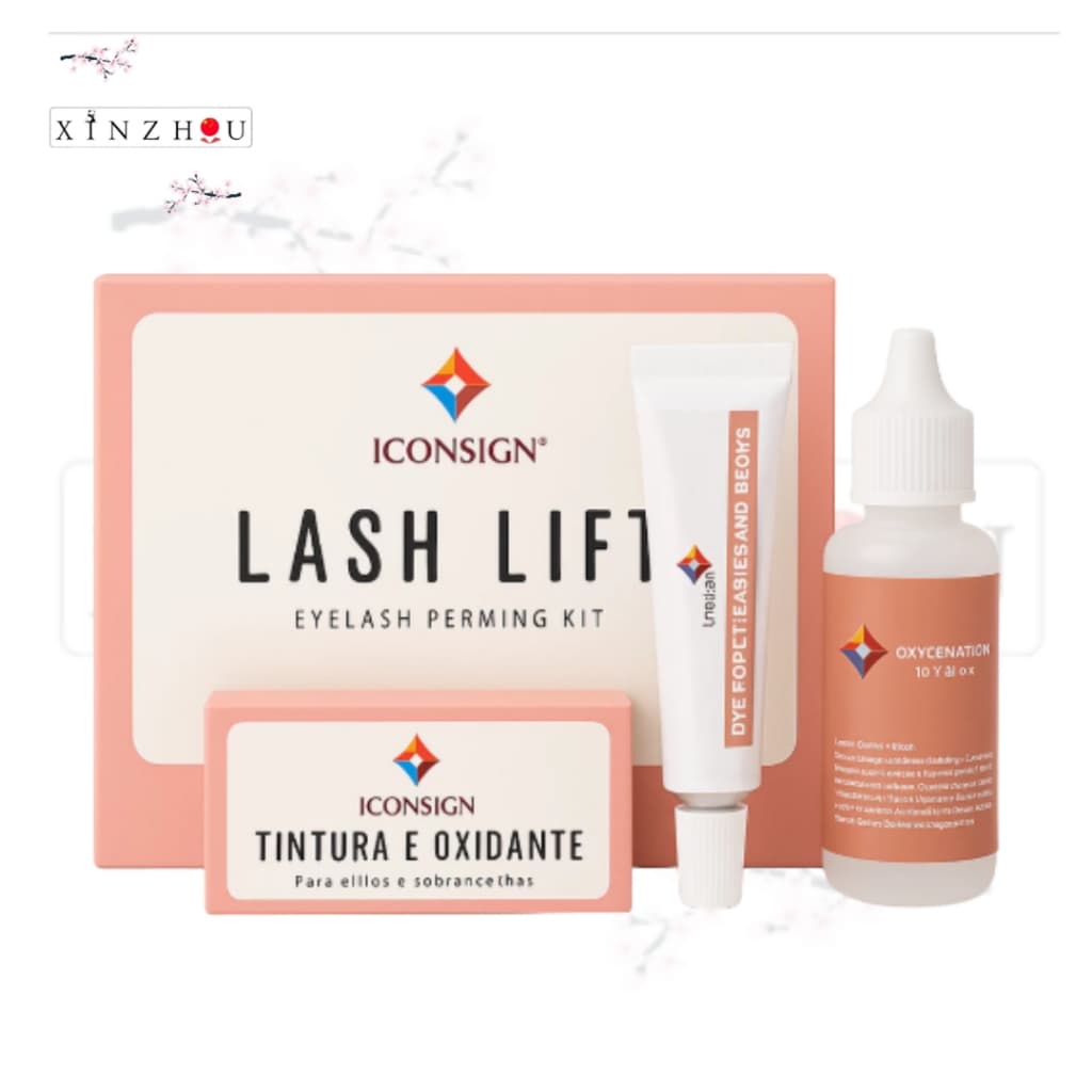 Kit Lash Lift Iconsign com Tintura e Oxidante para Cílios e Sobrancelhas