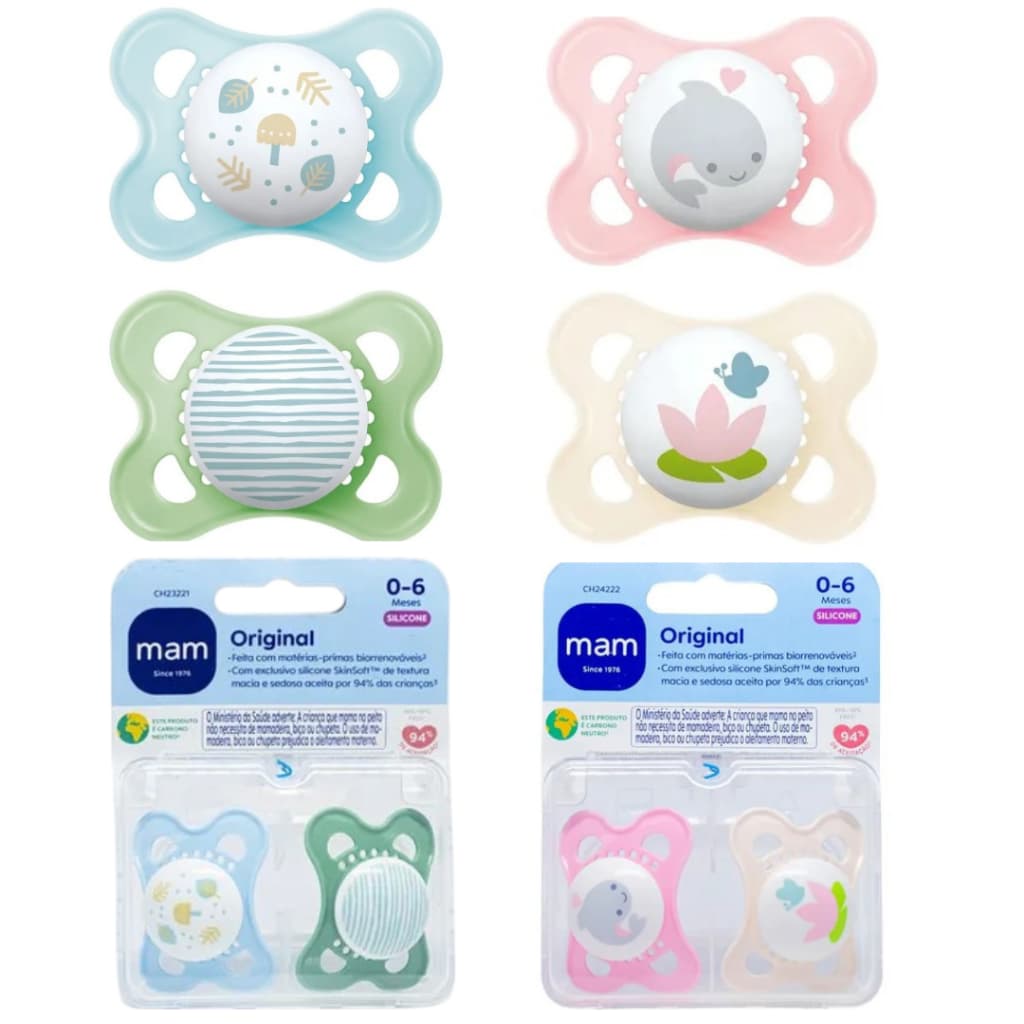 Chupeta Original MAM 0-6 Meses Silicone - MAM
