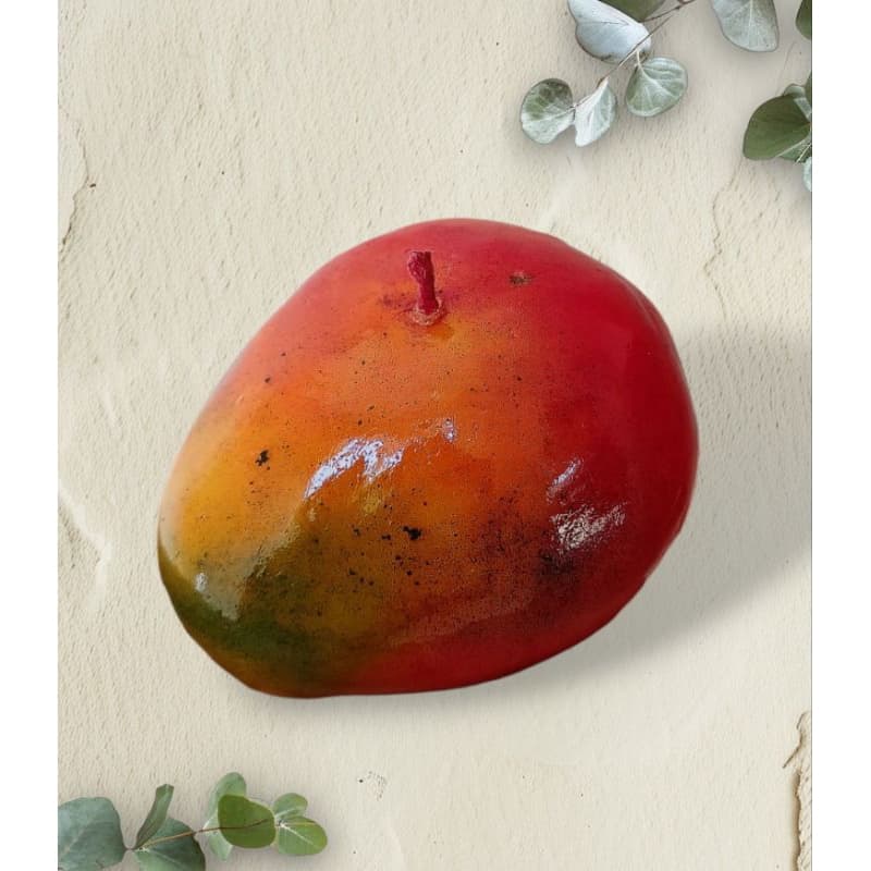 Vela Aromática Manga Realista / Vela perfumada/ pintada a mão / vela de fruta/ artesanal