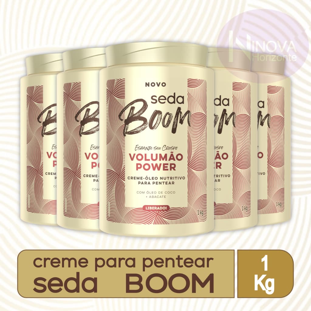 CREME PARA PENTEAR SEDA BOOM VOLUMÃO POWER - 1 KG