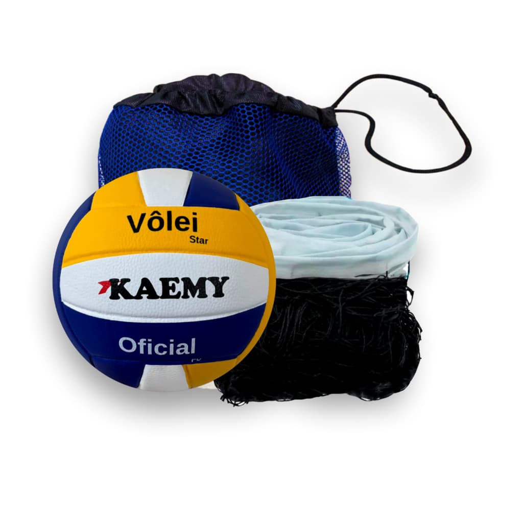 Kit Vôlei Lazer Bola e Rede 5 metros