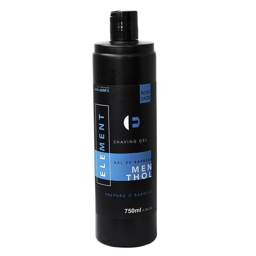 Shaving Gel Alfa Looks Barba Pezinho E Navalhado Element 750g Menthol