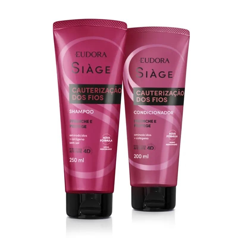 Kit Combo Siàge Cauterização dos Fios: Shampoo 250ml + Condicionador 200ml