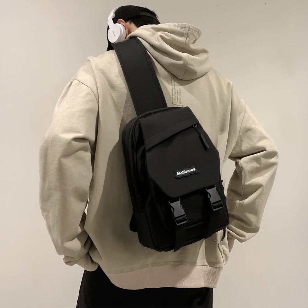 Bolsa Mochila Masculina Feminina Grande De Peito Tiracolo Pochete Bolsa Impermeável Transversal Multineos