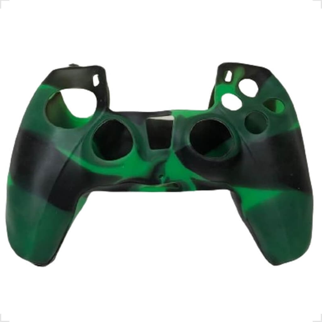 Capa Case Protetora De Silicone Gel Compatível Para Controle Playstation 5 Ps5 Cores Camuflada