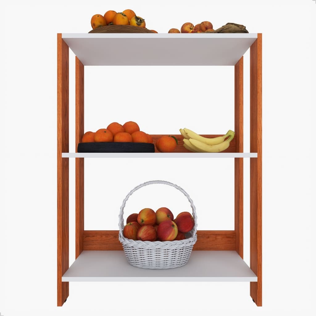 Balcão Para Bebedouro Com Prateleiras e fruteira Fani