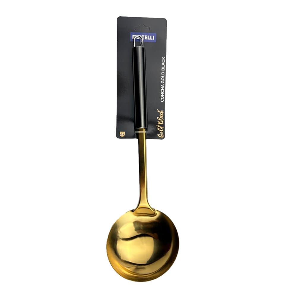 CONCHA DE INOX GOLD BLACK 32X10CM Código 3089008