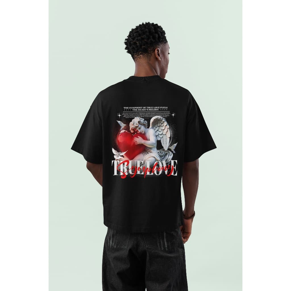 Camiseta Oversized StreetWear True Love Anjo Costas