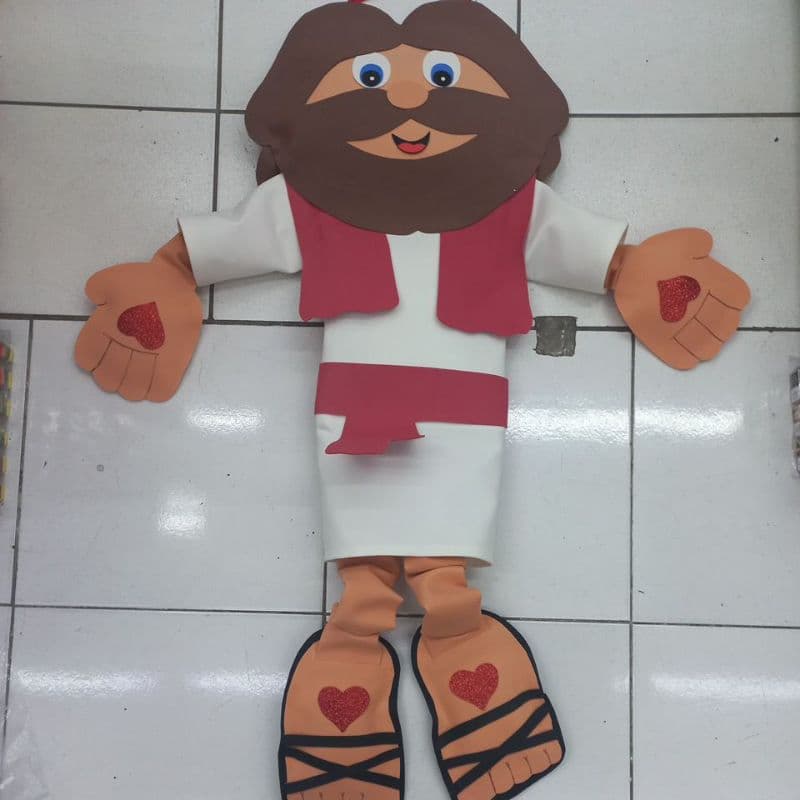 painel Jesus articulado Jesus com elestico 1,60 ctm