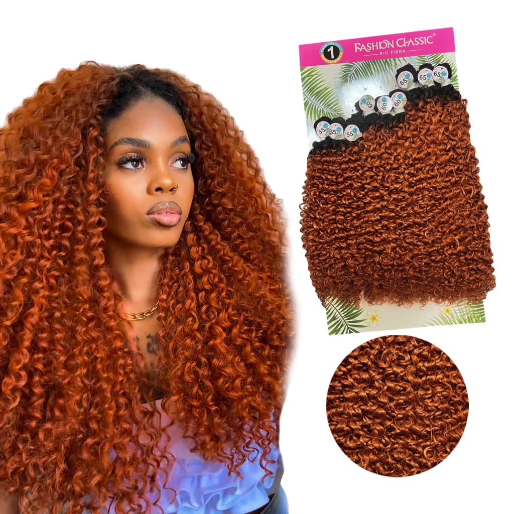 Cabelo Bio Vegetal Iza Cacheado 300g Fashion Line 65cm