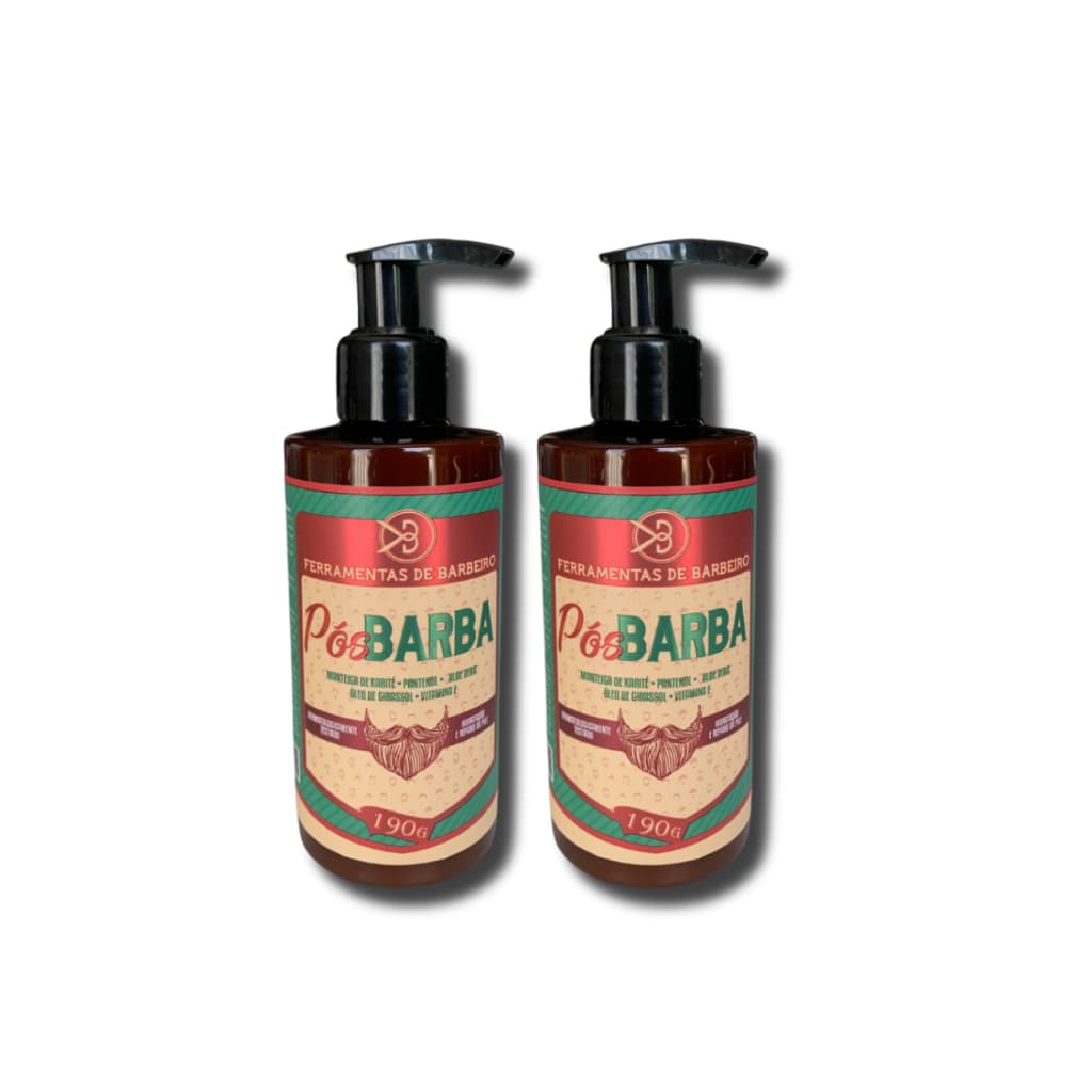 Pós Barba kit com 2 unidades- Ferramentas de Barbeiro 190g