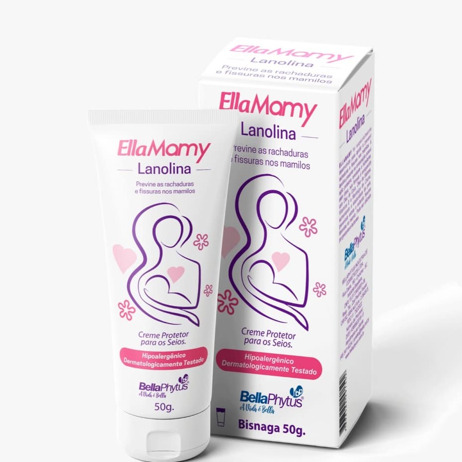 EllaMamy Lanolina Creme para Seios 50G - BellaPhytus