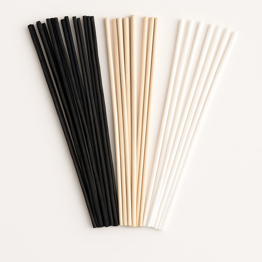 10 Varetas  em Fibra de Algodão 4 mm x 25 cm para Difusor de Aromas
