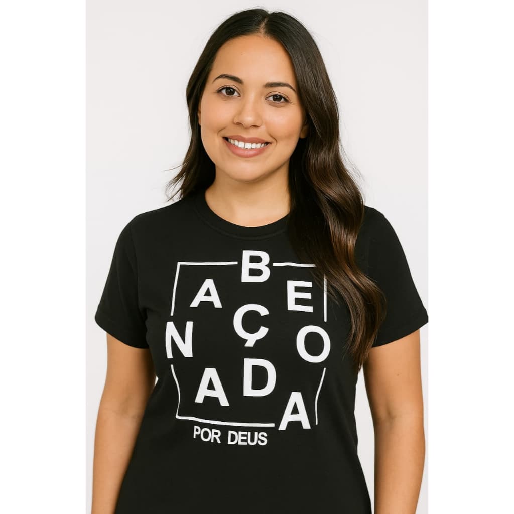 Blusa Feminina | Camisa Feminina | Blusa Cristã | Camisa Cristã | Camiseta Feminina | T shirt Feminina | Abençoada