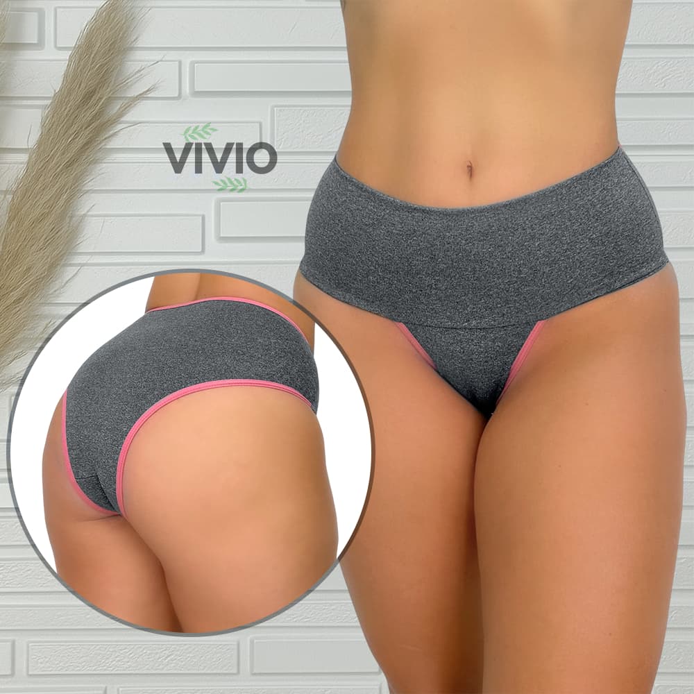 Kit com 3 Calcinhas Modeladoras Cós Alto Super Conforto e Alta Compressão