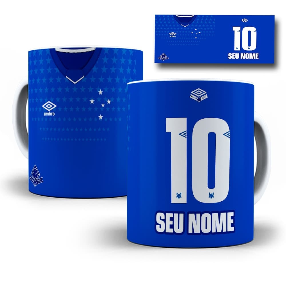 Caneca Time Esporte Clube Cruzeiro Personalizada Com Seu Nome