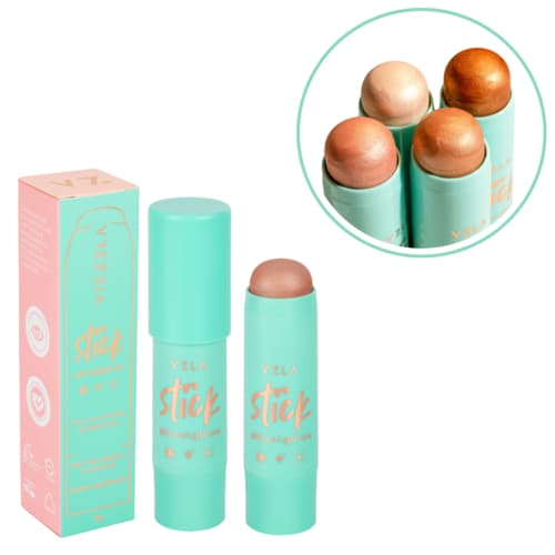 Iluminador Stick Shine & Glow em Bastão Vizzela