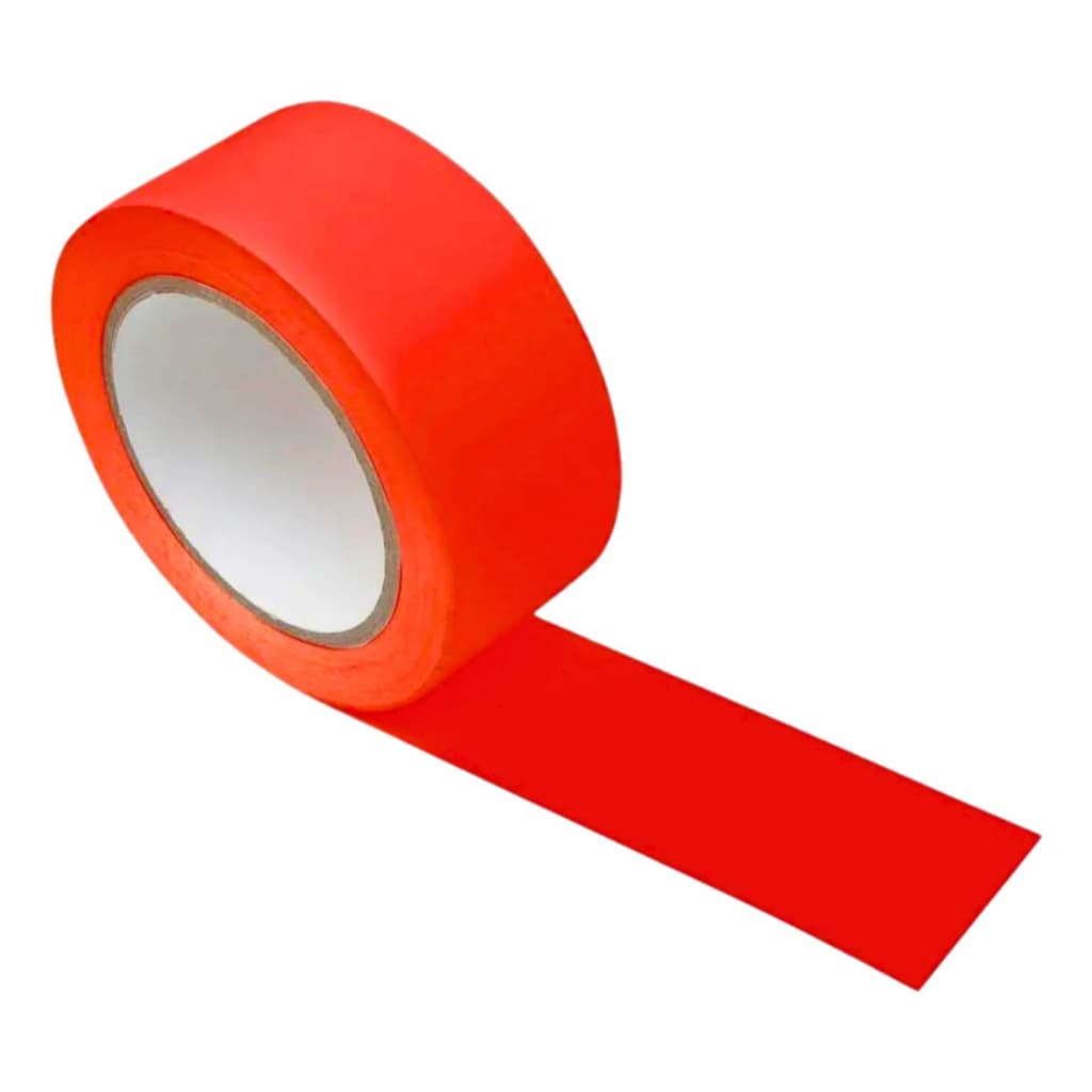 Fita Demarcação De Solo Chão Piso 48mm X 30m Vermelha