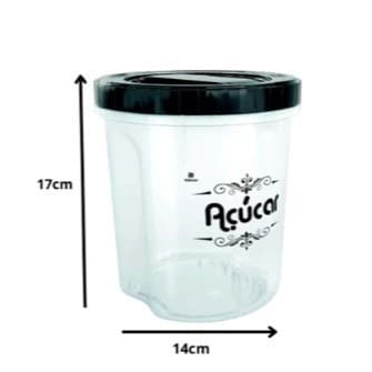 OFERTA Pote Acoplado Açúcar Redondo Com Rosca 2 Litros Nitron