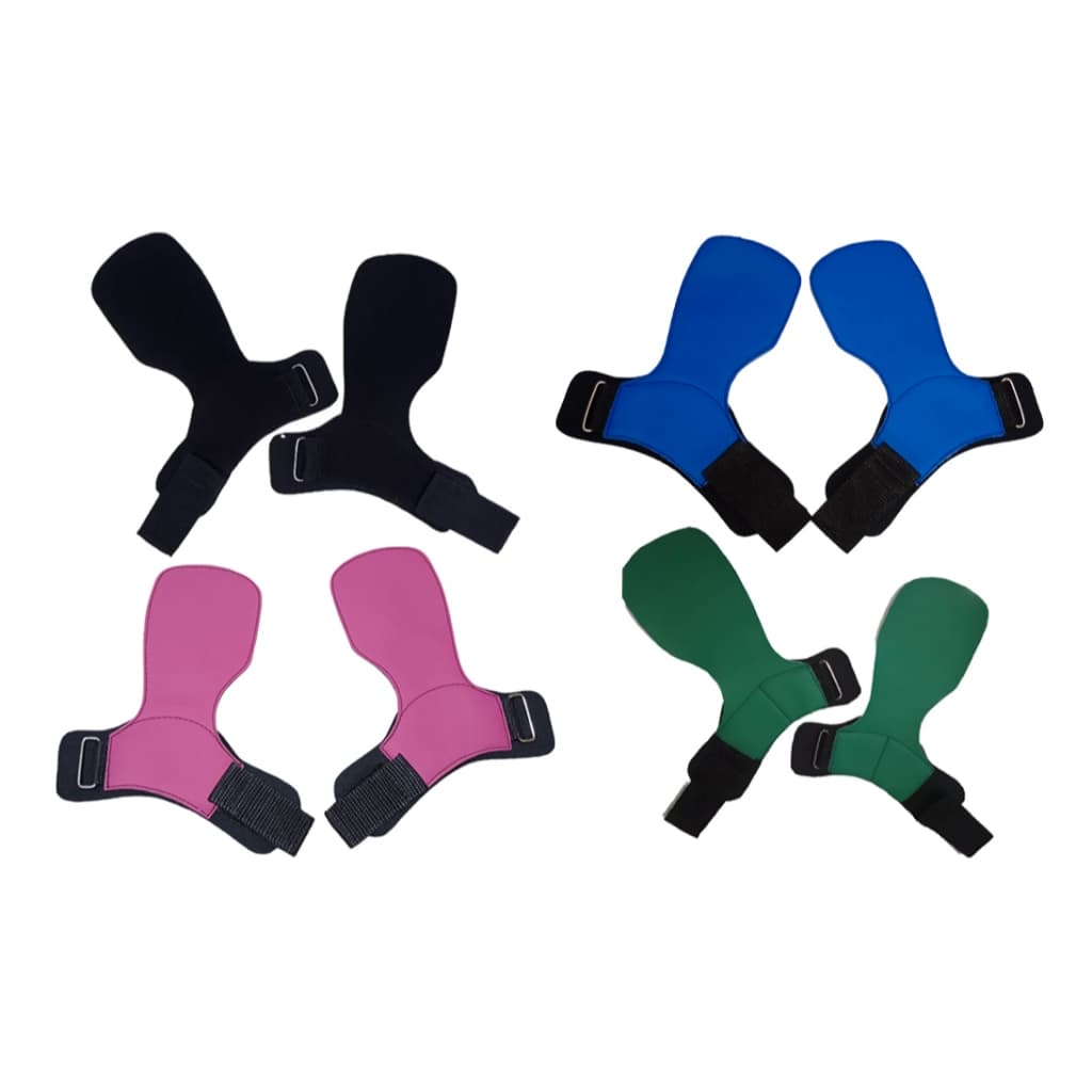 Kit 4 Luvas Hand Grip Couro Sintético Lona Premium sem furo Luva Neoprene Crossfit e Academia