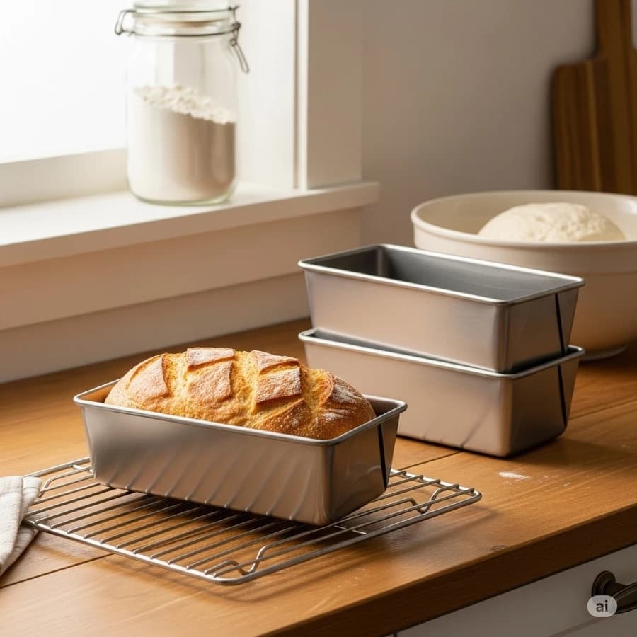 Conjunto de Formas para Pães 3 Tamanhos Diferentes em Alumínio para Forno