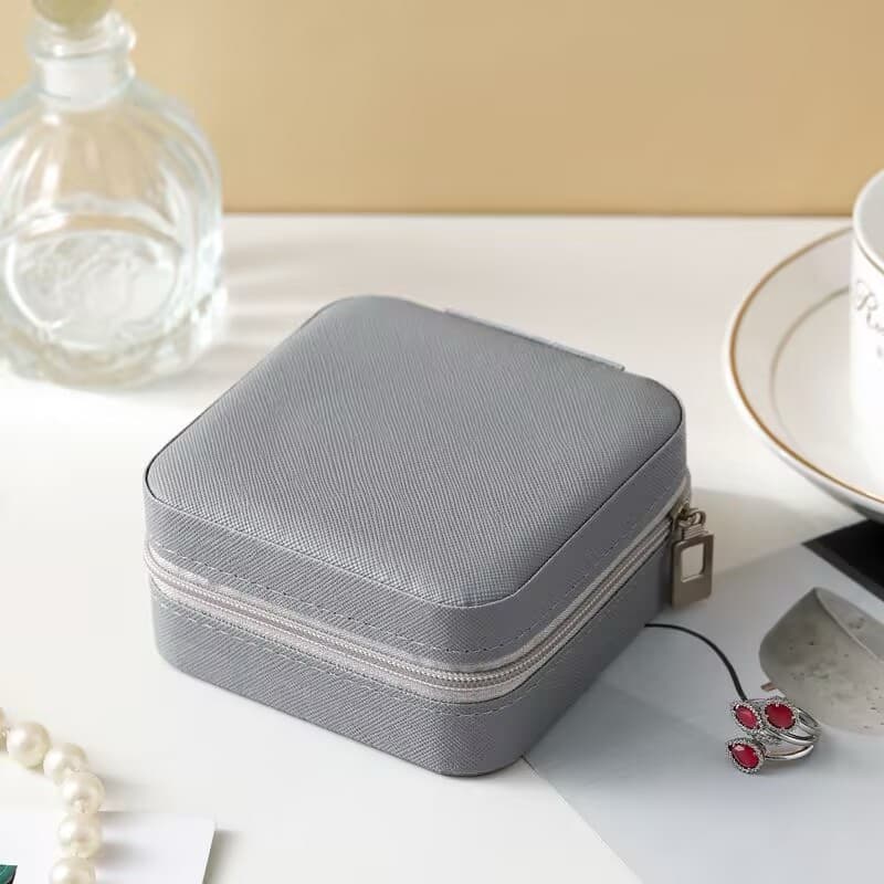 Mini Porta Joias De Bolsa Viagem Case Estojo Bijuteria 13pçs