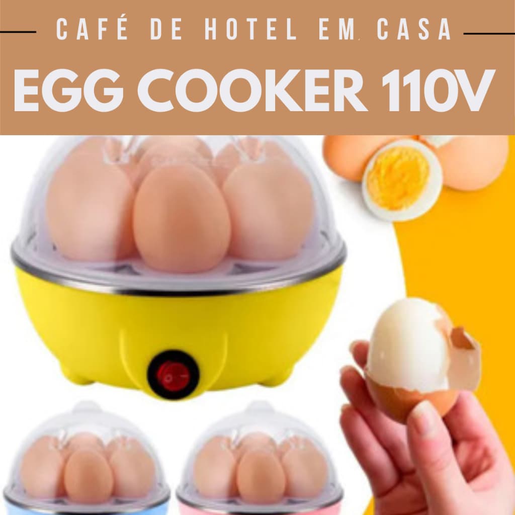 Cozedor de Ovos Elétrico Portátil Cozinha à Vapor 110V