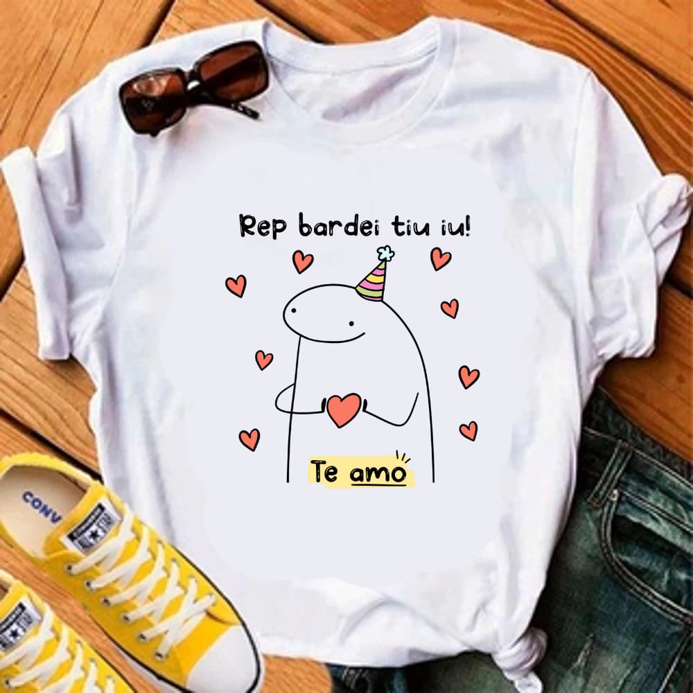 CAMISETA FLORK REP BARDEI TIU IU - 100% POLIESTER