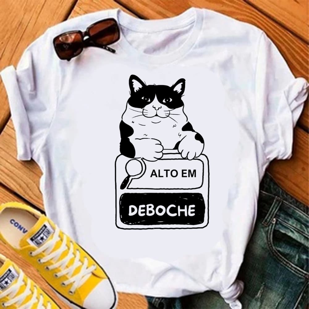 CAMISETA ALTO EM DEBOCHE - 100% POLIESTER