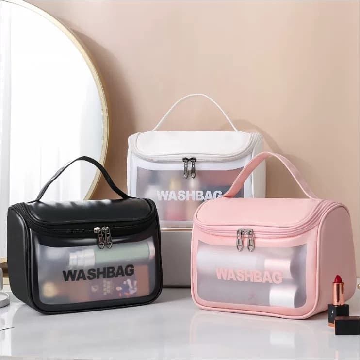 Necessaire Maquiagem Transparente WashBag A Prova De Água -Q5