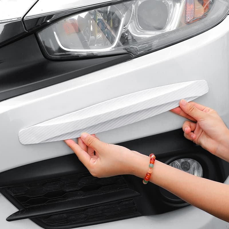Novo 2pçs Protetor De Pára-Choques Para Carro Canto Tiras Arranhões Lâmina Anticolisão Acessórios Automáticos