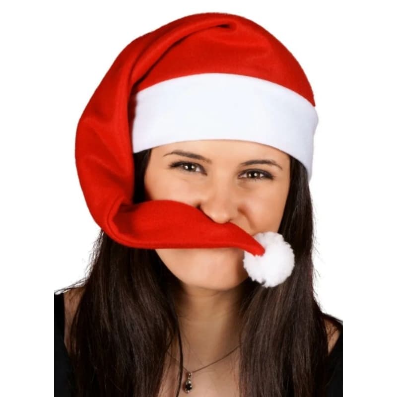 Gorro Papai Noel Natalino Vermelho ou Verde com PomPom – Tamanho Único