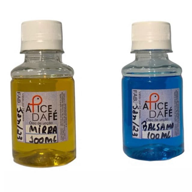 Kit 5 óleos de unção de 100ml- Óleo propileno- pronto para ungir