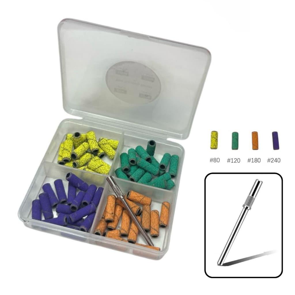 Mini Broca Mandril Refil De Lixa Premium para Motor Lixadeira Alongamento Unhas