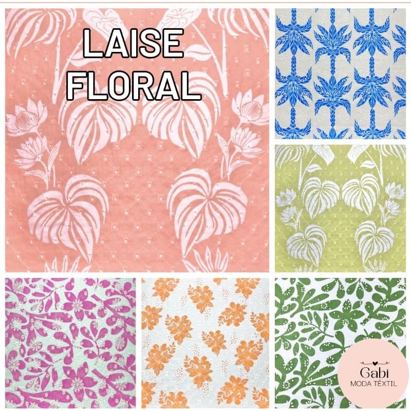 Tecido Laise Floral (2m x 1,50m)