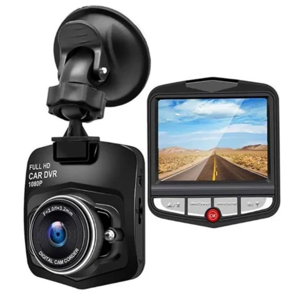 Câmera Veicular Gravador de Vídeo Automotivo Full HD Visão Noturna Grande Angular Sensor de Movimento Loop Recording