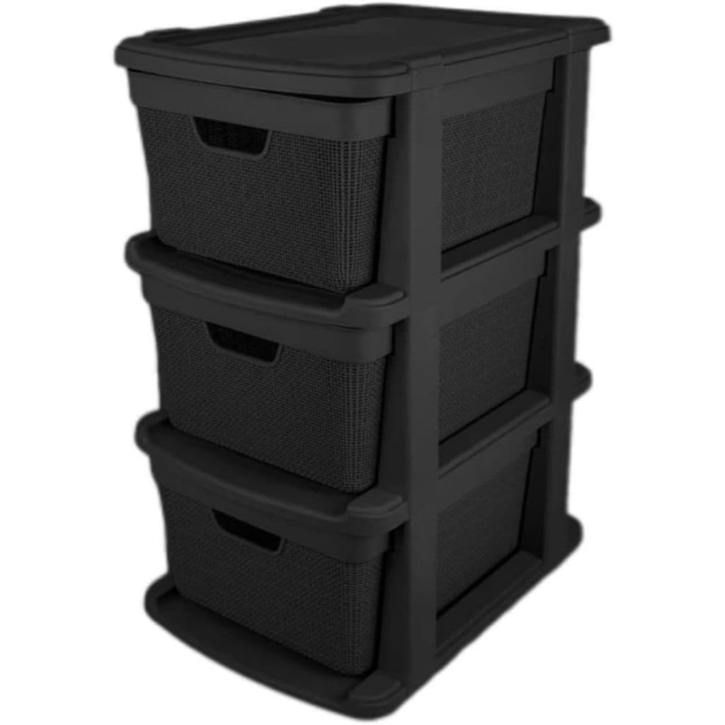 Gaveteiro Organizador 3 Gavetas 15L – Linha Juta Jaguar | Plástico Resistente