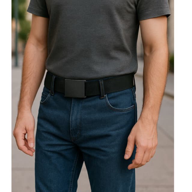 Cinto de Elástico Unissex com Fivela Plástica – Conforto e Estilo para o Dia a Dia! cinto ajustável ao corpo