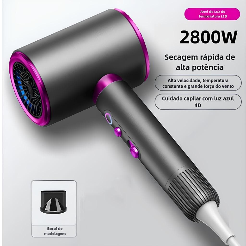 Secador De Cabelo Iónico Profissional De Alta Velocidade 220v