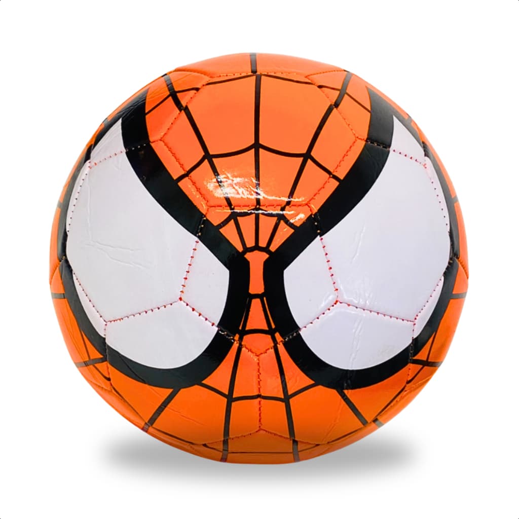 Bola De Futebol Homem Aranha Presente Brilhante Marvel Laranja