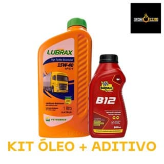 Kit Bardahl B12 500ml + Óleo 15w40 Top Turbo 1l