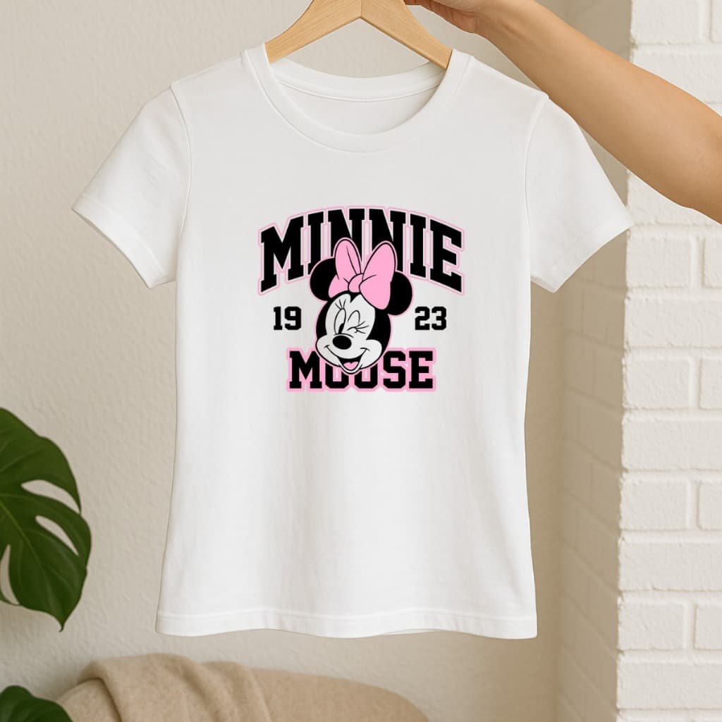 Camiseta Feminina Babylook Minnie 1923 Lançamento Inedito
