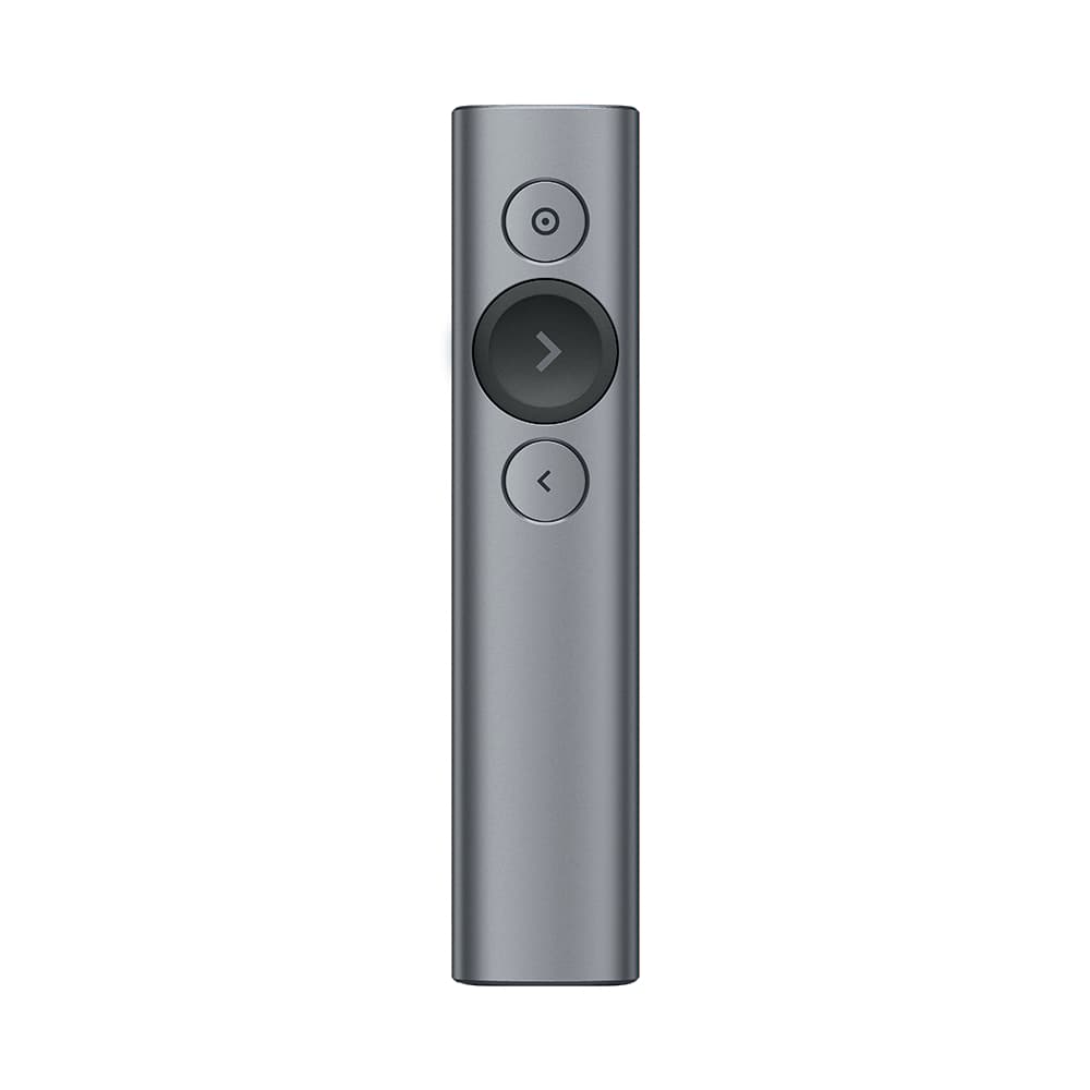 APRESENTADOR LOGITECH SPOTLIGHT SEM FIO CONEXÃO BLUETOOTH E USB CINZA