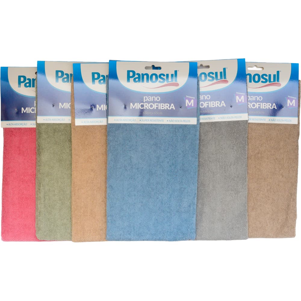 Panosul - Pano Mágico de Microfibra Super Absorção SORTIDOS Tamanhos 35cm x 35cm, 45cmx65cm e 40cmx60cm