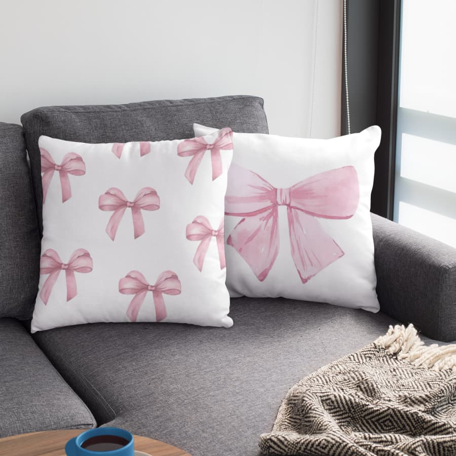 Capa de Almofada Decorativa 45X45 Almofadas para Cama Casal Sofá Laços