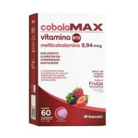 Cobalamax Vitamina B12 Metilcobalamina 60 Comprimidos Mastigáveis Herbamed
