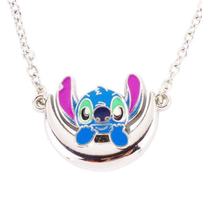 Colar Pingente Minnie e Mickey - Stitch  2.5x2.5cm - Disney